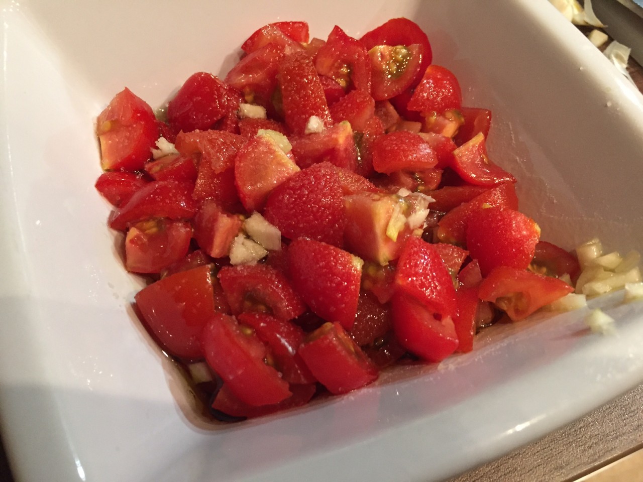 Bruschetta mit Tomaten - Schritt 2