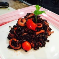 Rezept - Schwarzer Reis Venere mit Meeresfrüchten